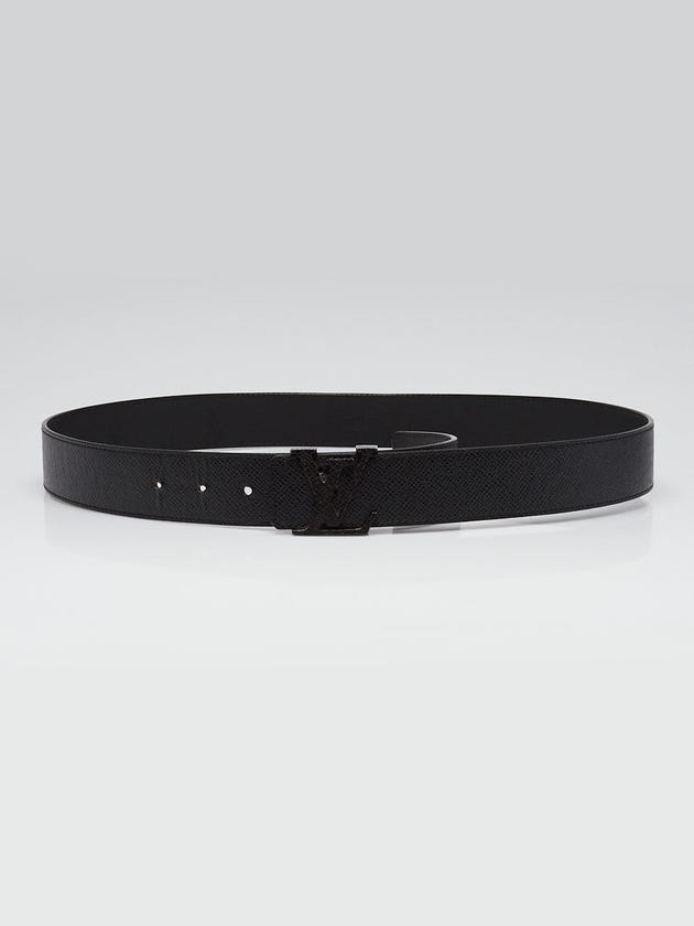 Louis Vuitton Ardoise Taiga Leather Initiales Belt Size 100/40
