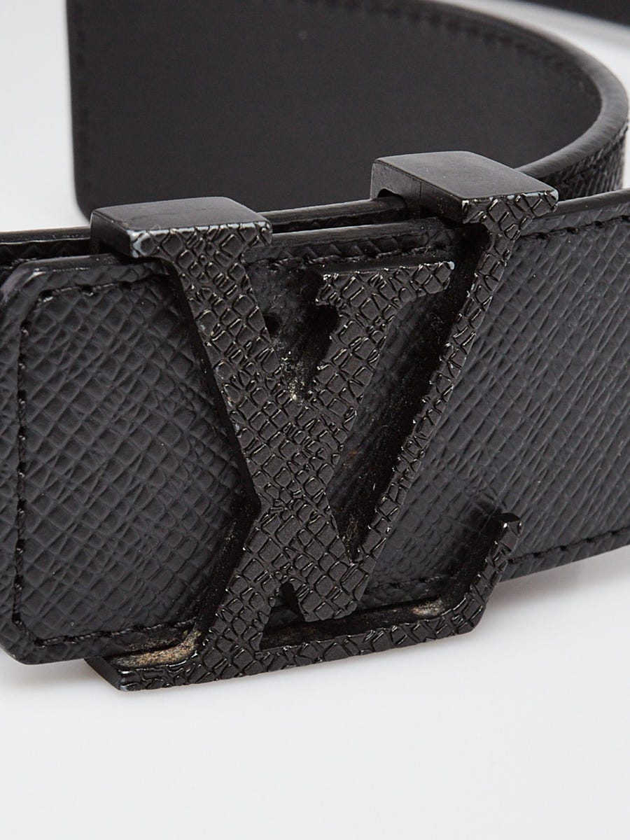 Louis Vuitton Ardoise Taiga Leather Initiales Belt Size 100/40