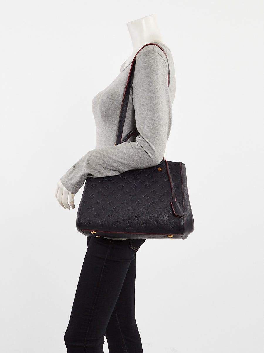 Louis Vuitton Marine Rouge Empreinte Leather Montaigne MM Bag