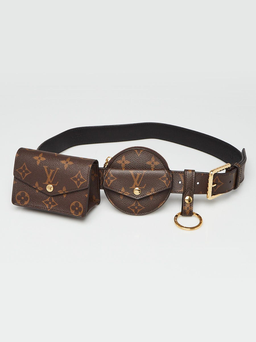 Louis Vuitton Monogram Canvas Daily Multi Pocket 30mm Belt Size 80