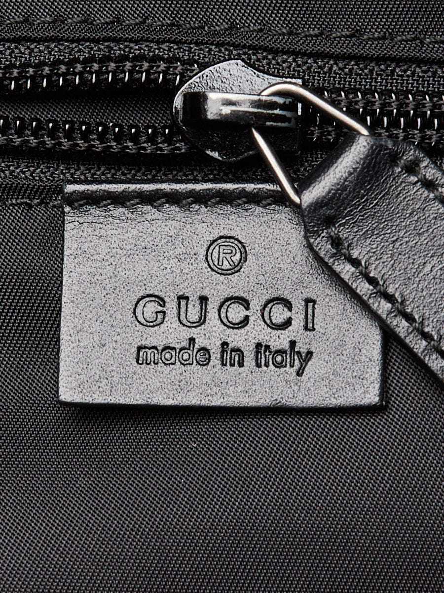 Gucci Black/Grey GG Supreme Coated Canvas Backpack Bag | Yoogi's