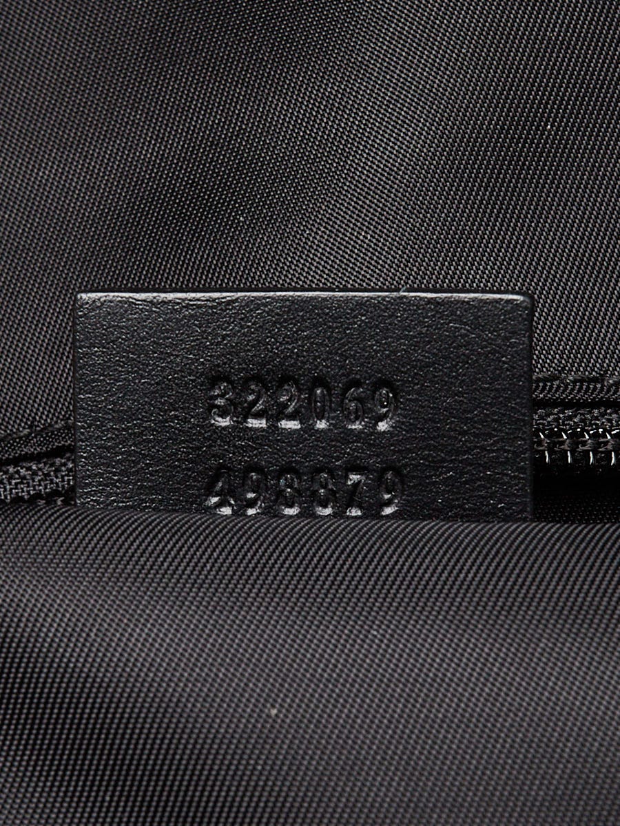 Gucci Black/Grey GG Supreme Coated Canvas Backpack Bag | Yoogi's