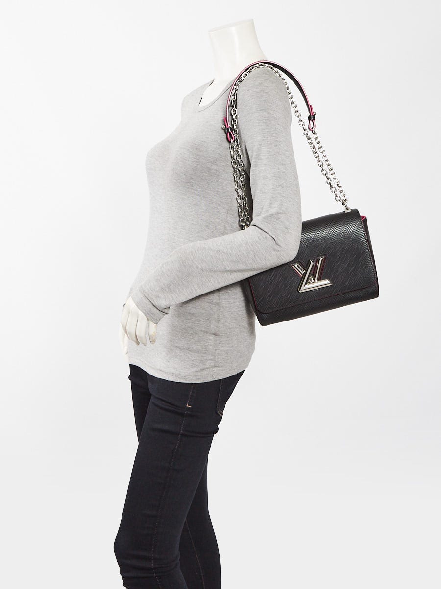 Louis Vuitton Black Epi Leather Twist MM Bag