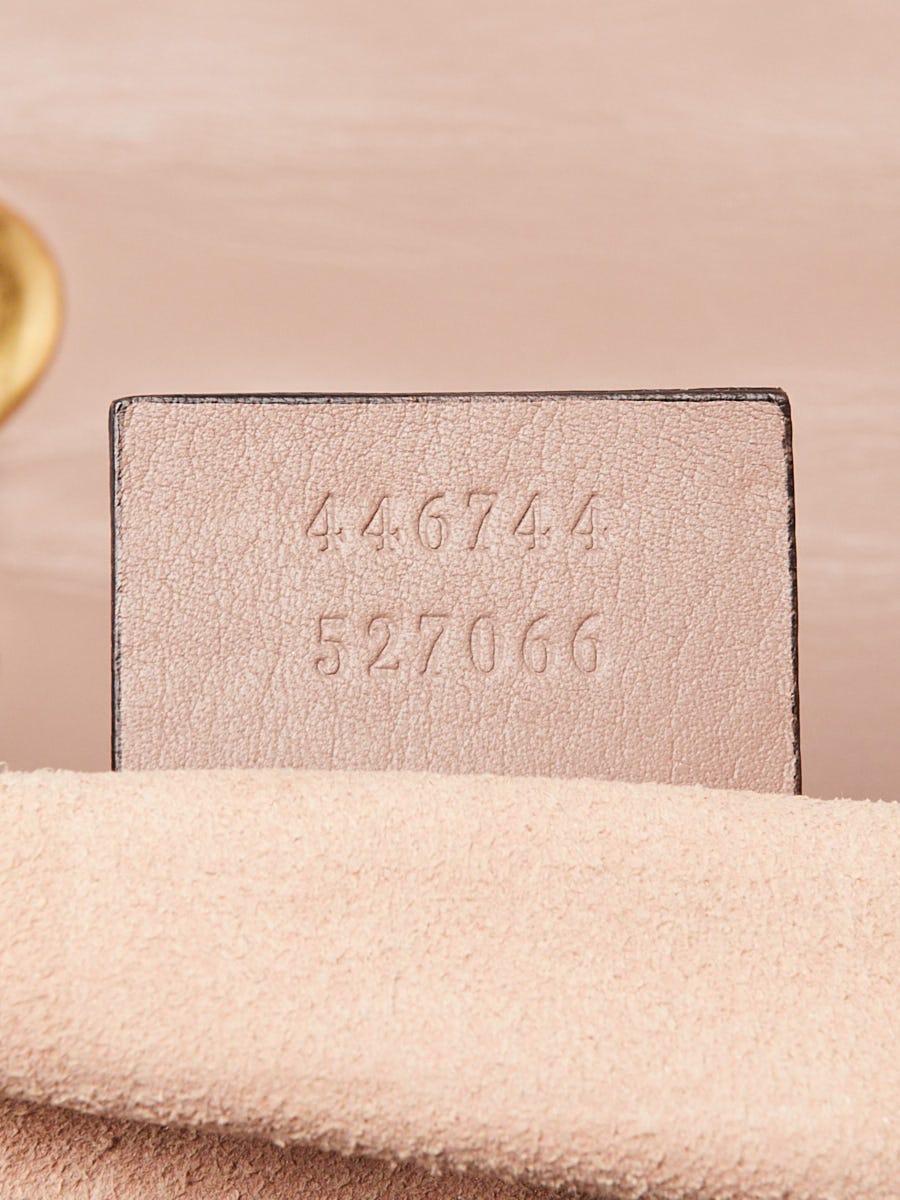 Gucci Beige Quilted Leather 2.0 Imitation Pearl Marmont Mini