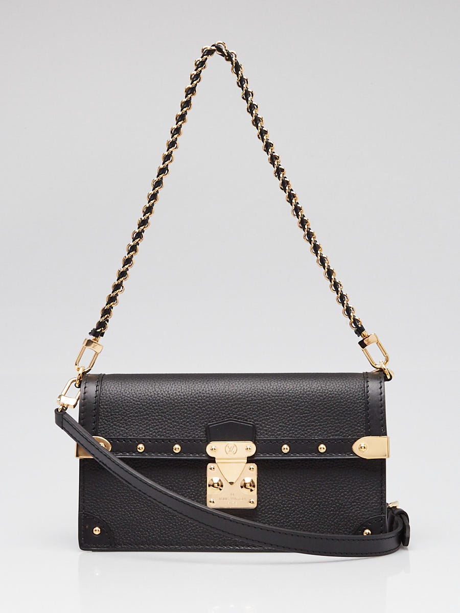 Louis Vuitton Black Leather Trunk Chain Wallet Bag | Yoogi's Closet