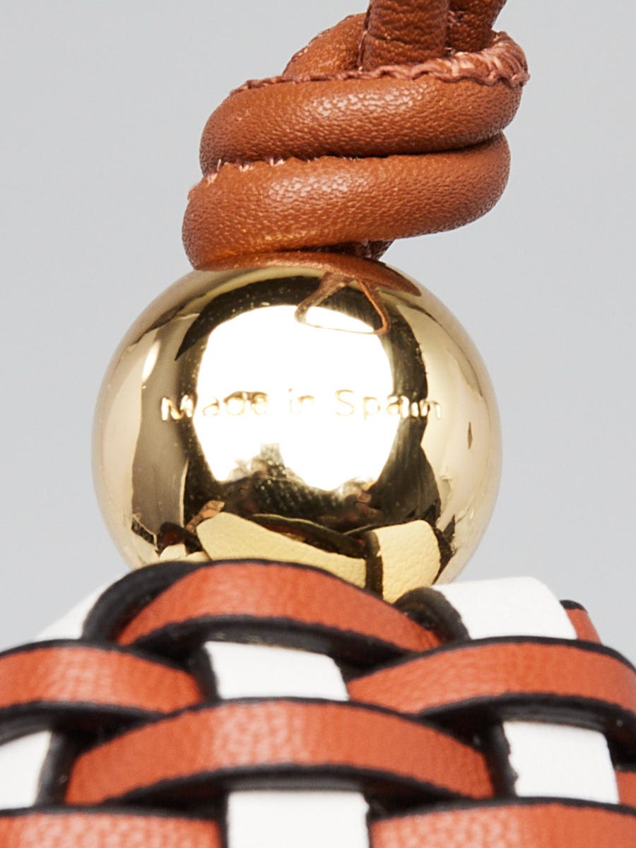 Loewe x Suna Fujita Maple and Soft White Woven Leather Mushroom