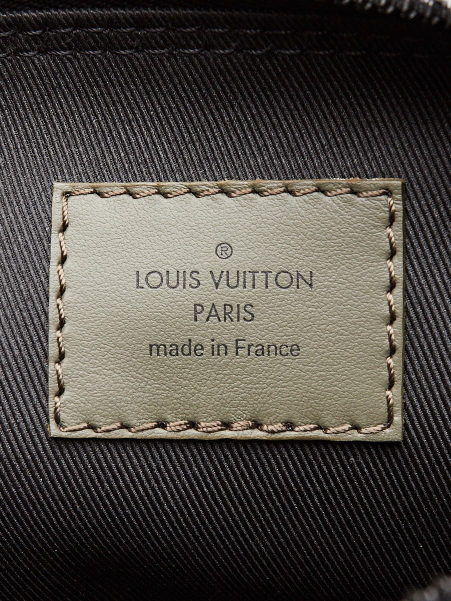 Louis Vuitton Khaki Monogram Seal Leather Keepall XS Bag | Yoogi's