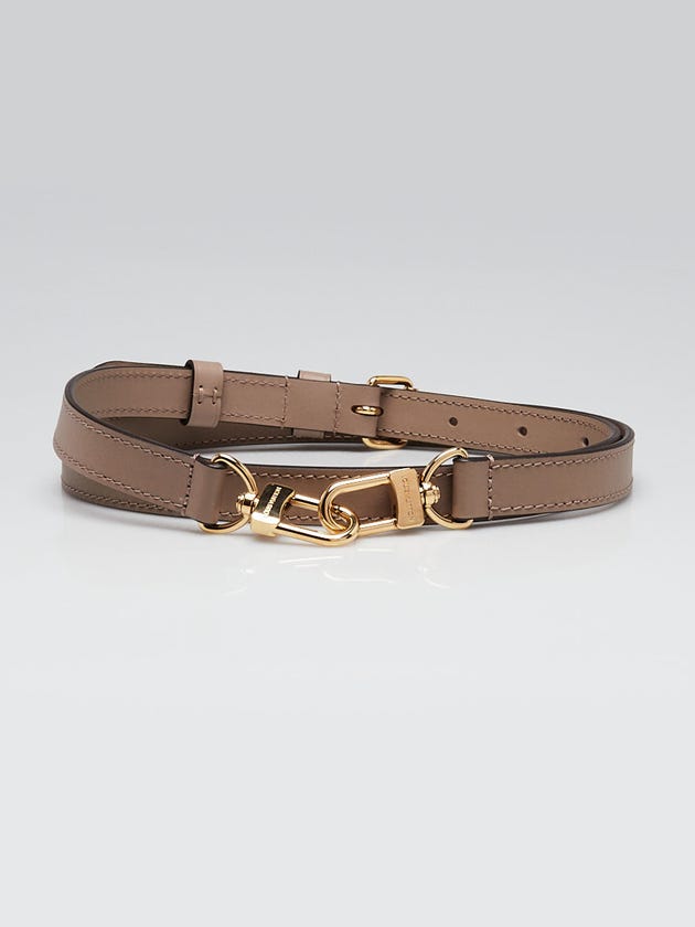 Louis Vuitton 19mm Turtle Dove Leather Adjustable Strap