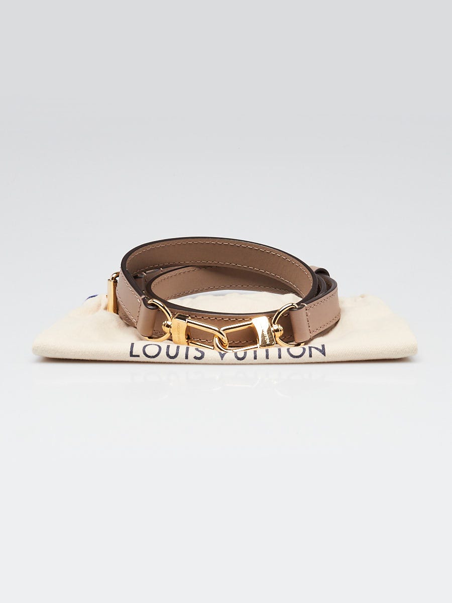Louis Vuitton 19mm Turtle Dove Leather Adjustable Strap