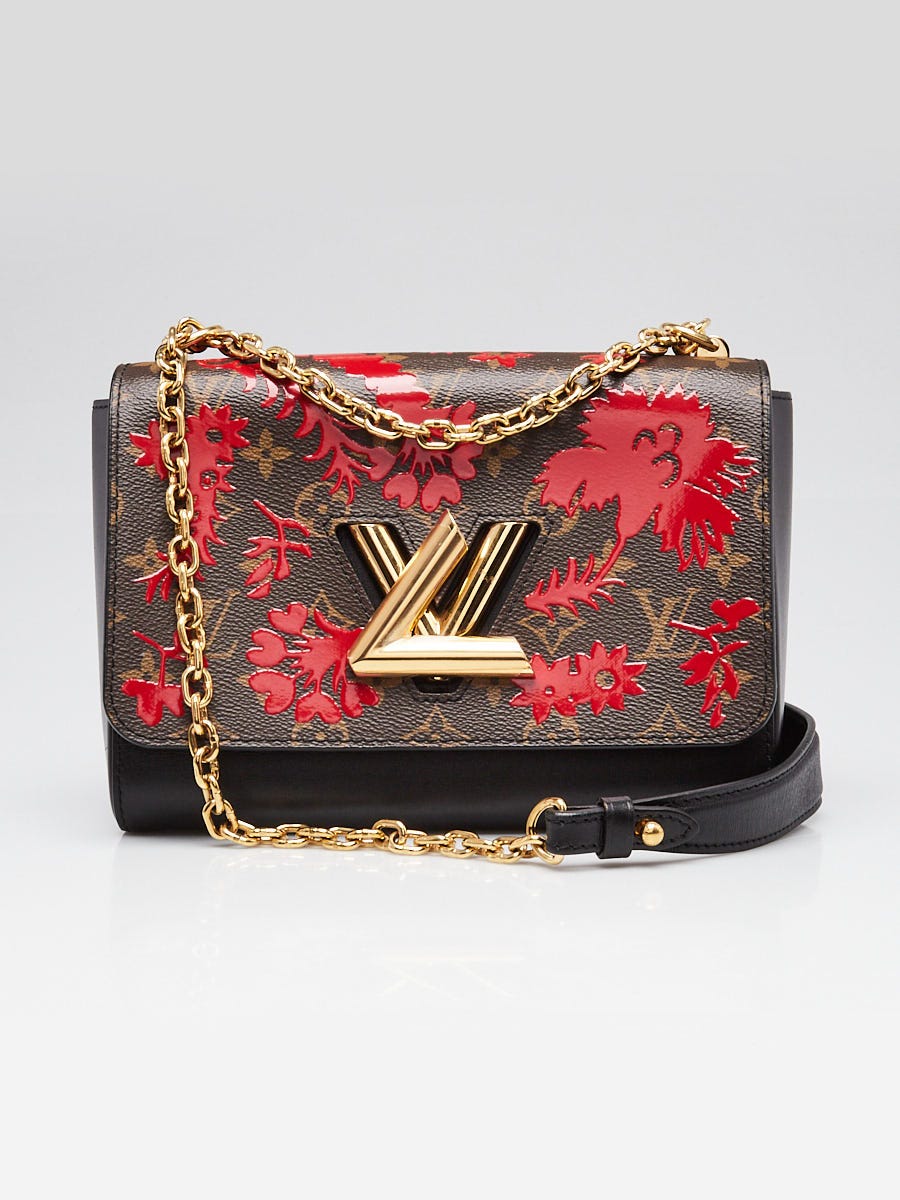 Louis Vuitton Blossom Red Monogram Canvas Twist MM Bag | Yoogi's