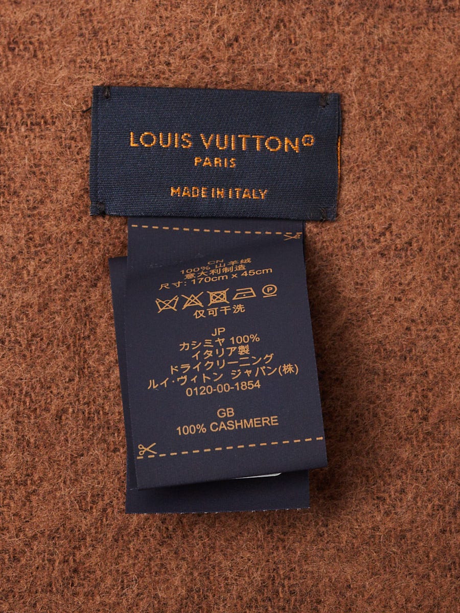 Louis Vuitton Beige/Taupe Monogram Cashmere Reykjavik Scarf