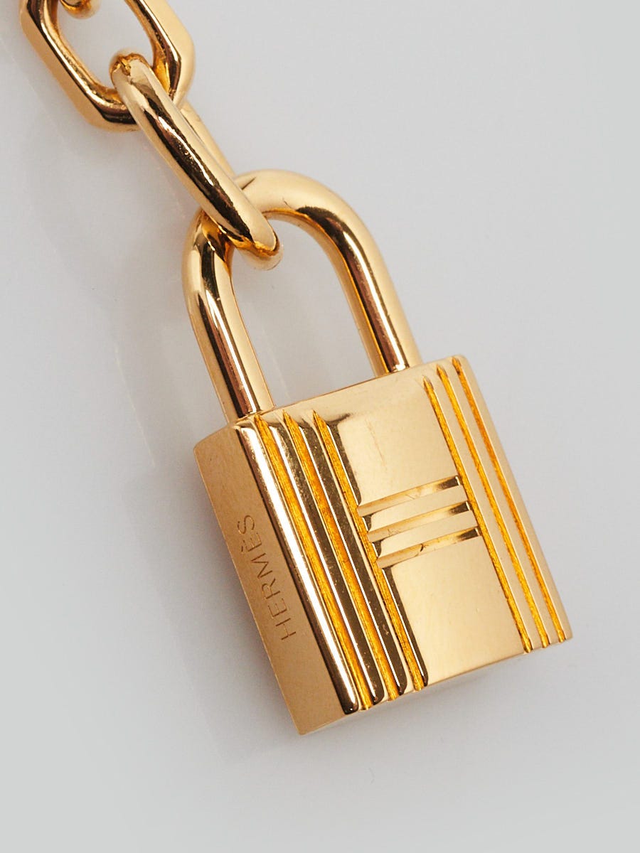 HERMES ゴールド 型チャーム Hermes Gold Plated Breloque Key Holder and Bag Charm | Yoogi's Closet