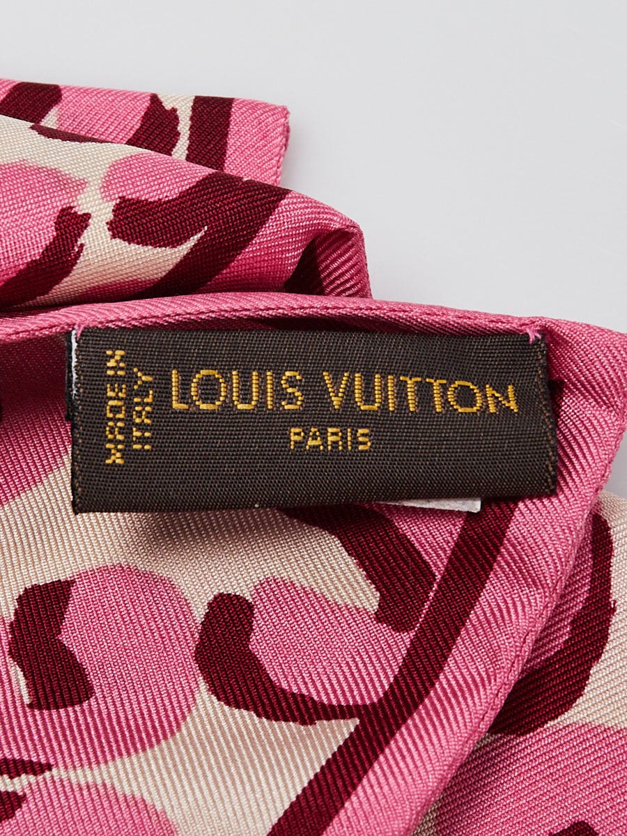 Louis Vuitton Stephen Sprouse Pink Leopard Print Silk Bandeau