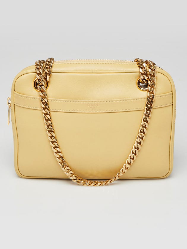 Celine Papyrus Lambskin Leather Small Chain Shoulder Bag