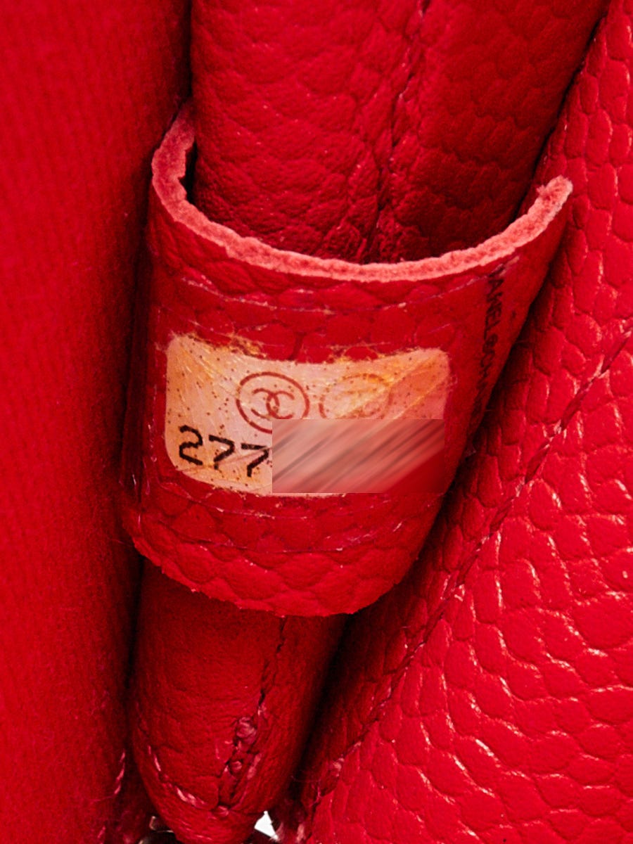 Chanel Red Quilted Caviar Leather Chic Affinity Camera Case Bag