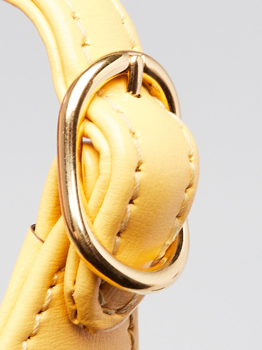 Gucci Yellow Smooth Leather Jackie 1961 Mini Shoulder Bag