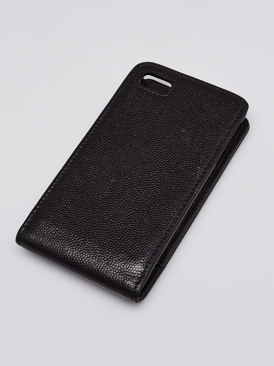 Chanel Black Caviar Leather iPhone 4 Cover