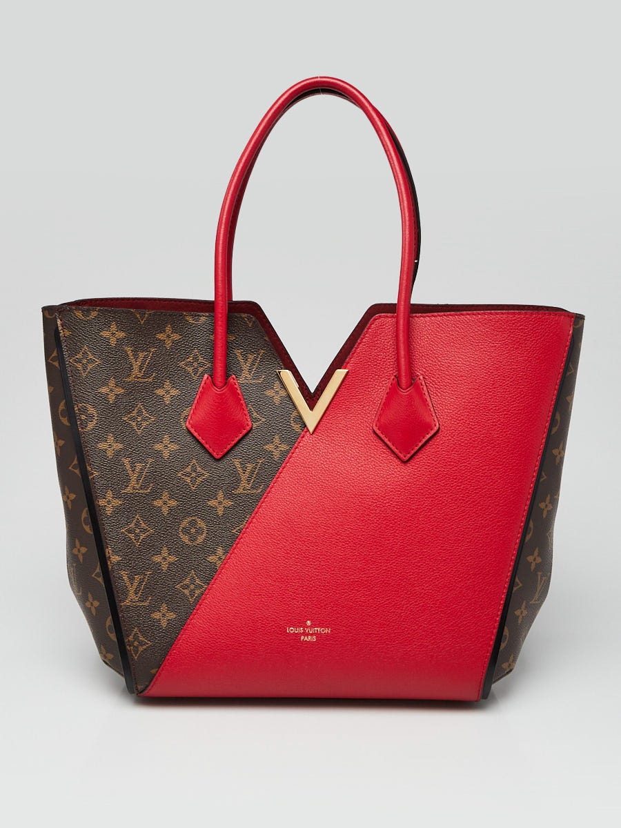 Louis Vuitton Monogram Canvas and Cerise Leather Kimono MM Tote