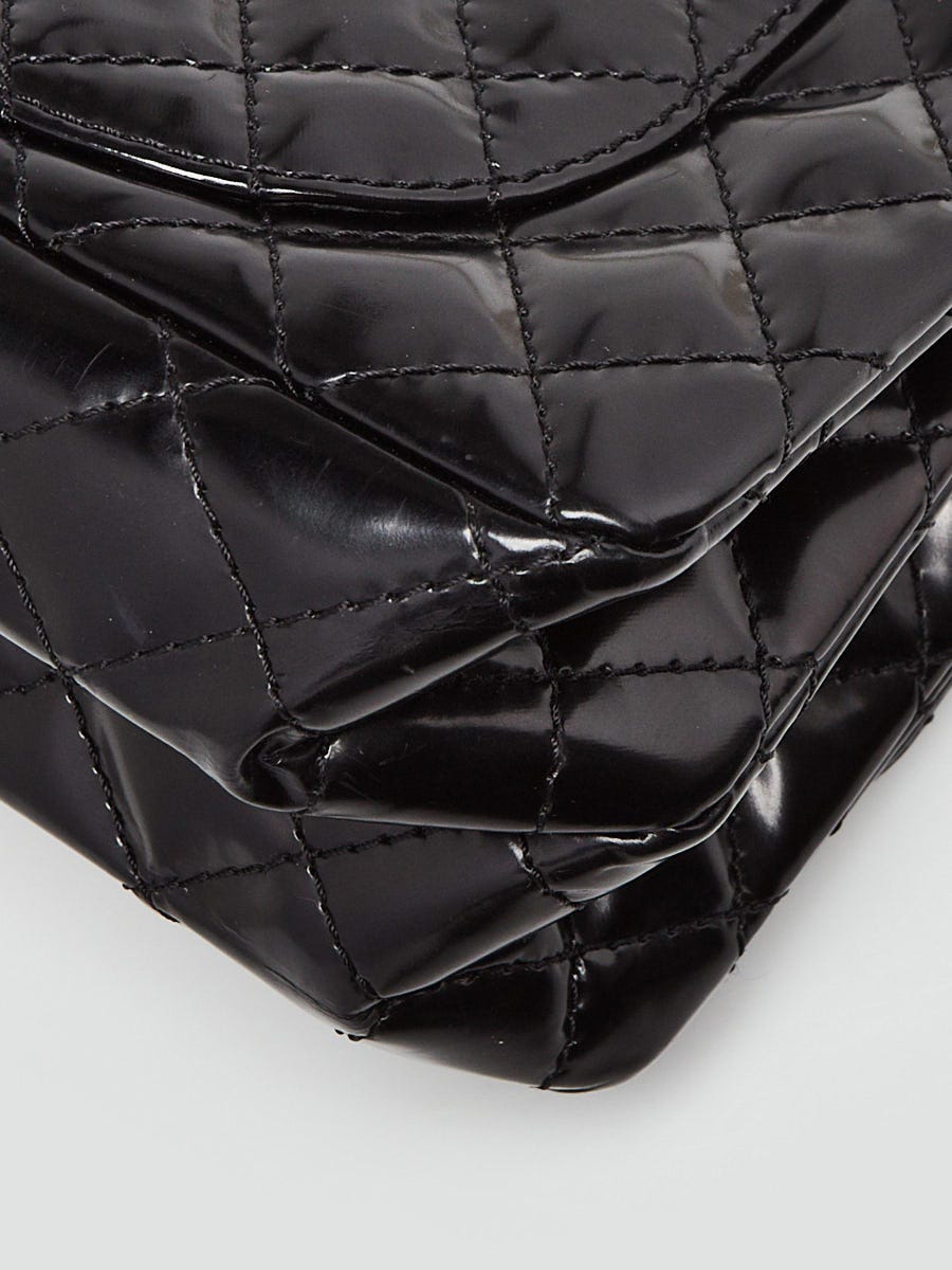 Chanel Black 2.55 Reissue Quilted Patent Leather Accordion Flap