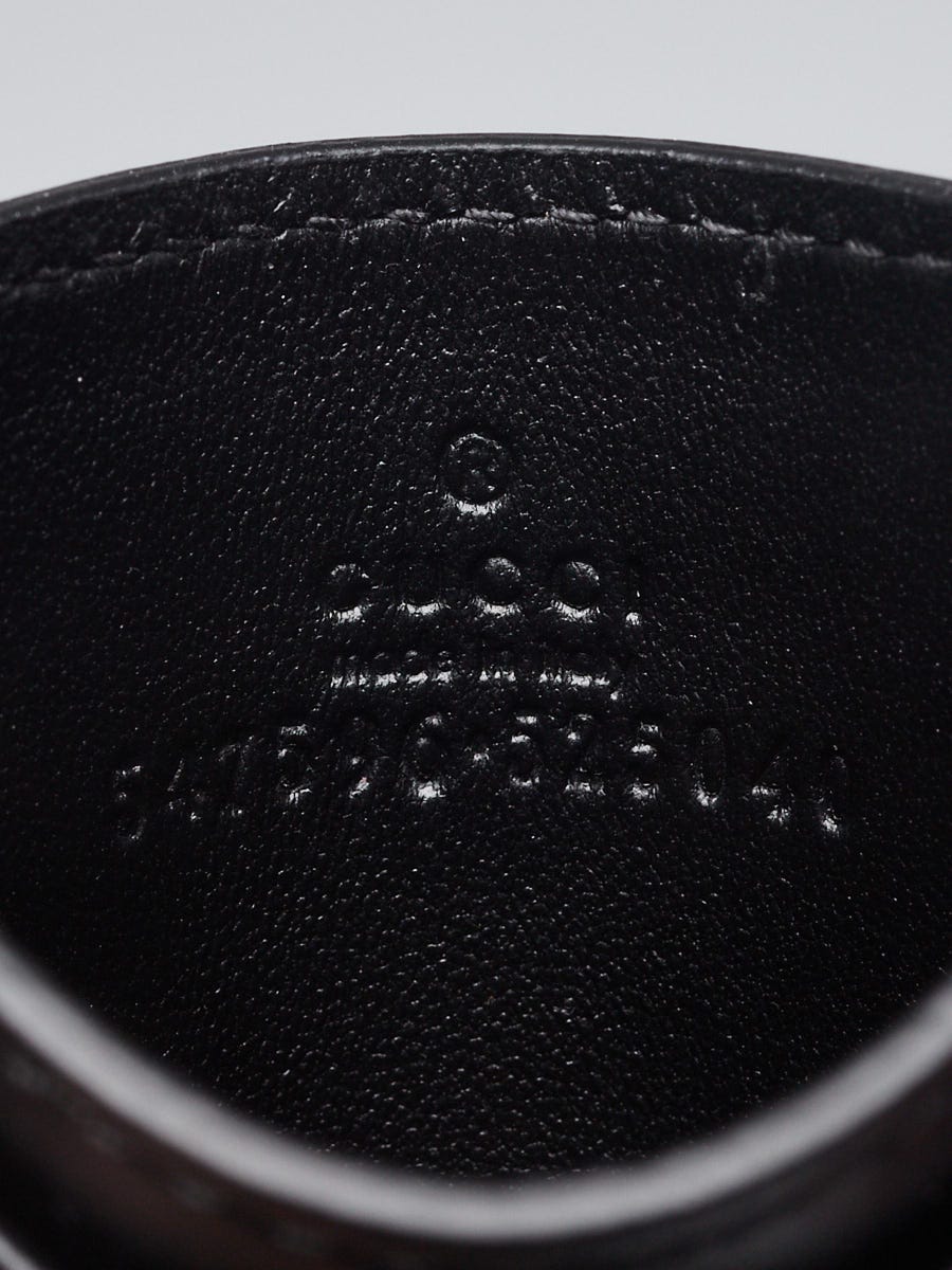 GUCCI 黒レザーケース Gucci Black Leather Card Case | Yoogi's Closet