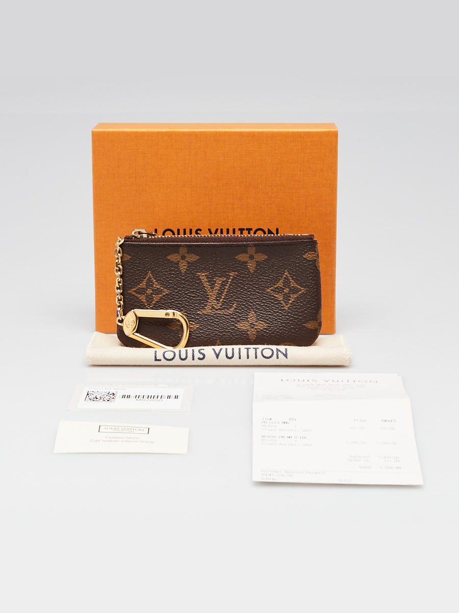 Louis Vuitton Monogram Canvas Pochette Cles Key Pouch