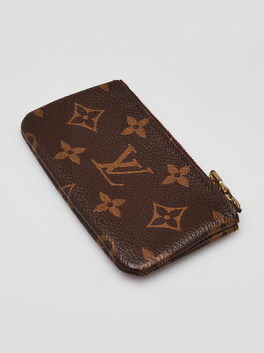 Louis Vuitton ブラウンレザーポーチ Louis Vuitton Monogram Canvas Pochette Cles Key Pouch | Yoogi's Closet
