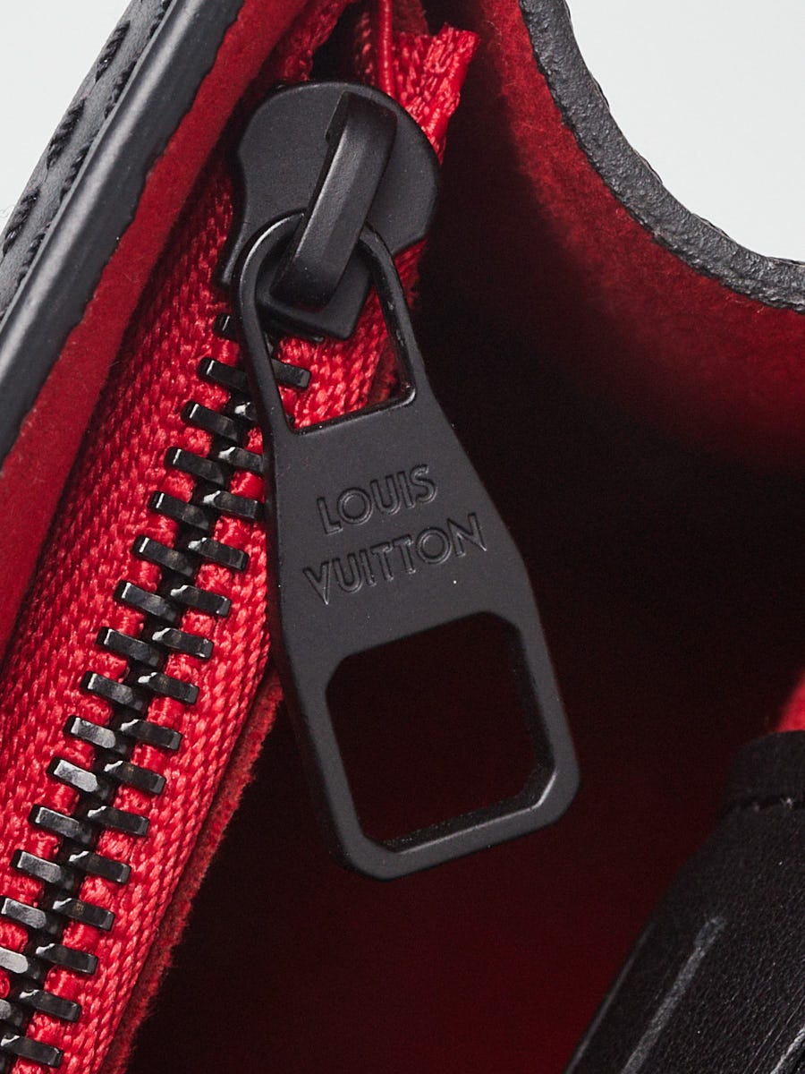 Louis Vuitton Black/Red Patent Leather Laced Monogram Dauphine