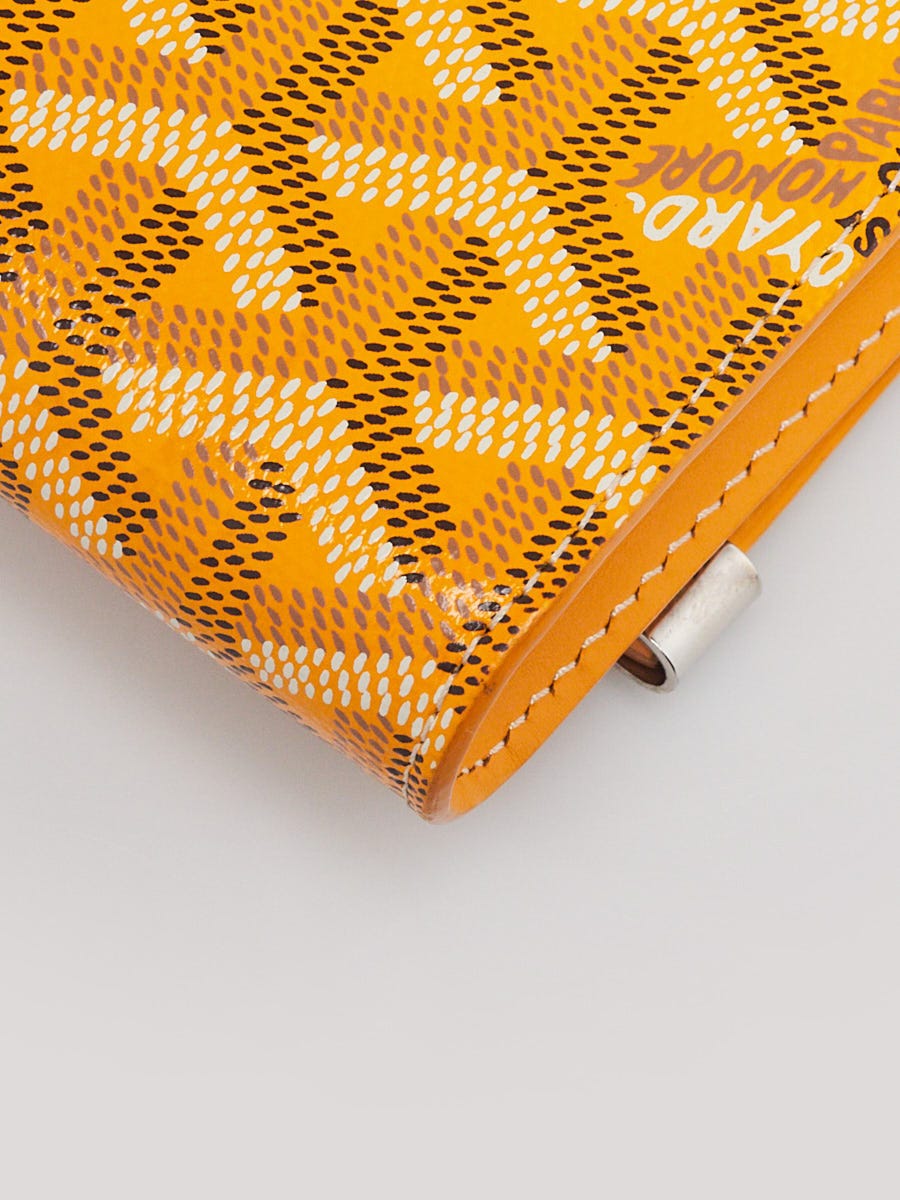 Goyard Yellow Chevron Print Coated Canvas Mini Monte Carlo