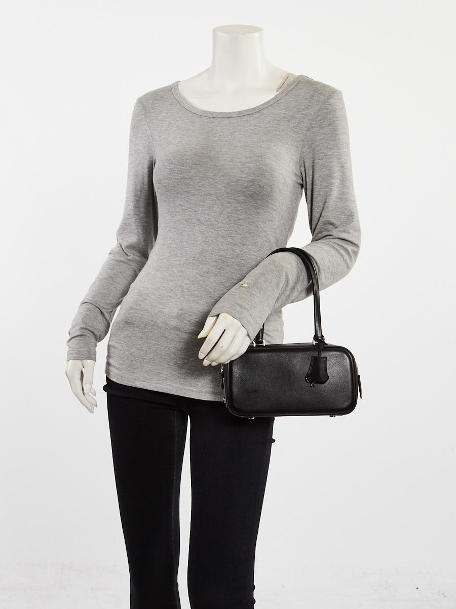Hermes Black Evergrain Leather Faubourg Express PM Bag