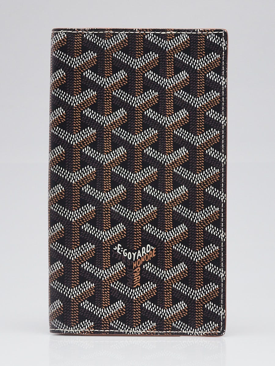 Goyard Black Chevron Print Coated Canvas Pochette Senat MM Zip