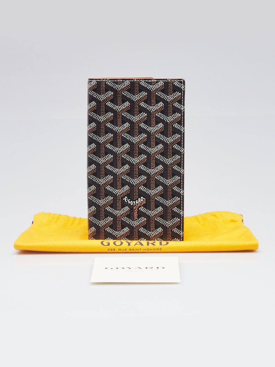 Goyard Black Chevron Print Coated Canvas Saint-Lambert Wallet