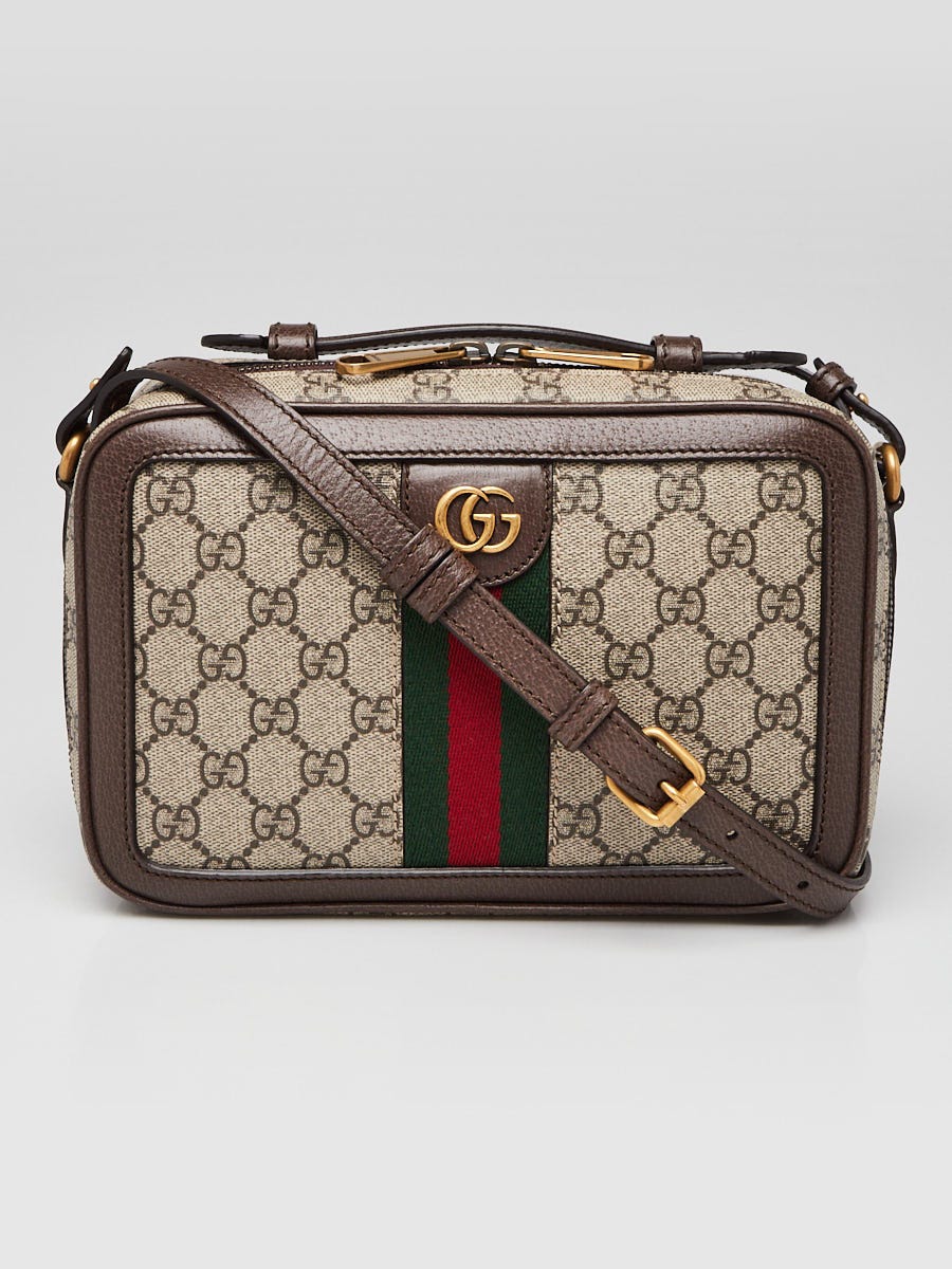 Gucci Beige/Ebony Supreme Canvas Vintage Web Small Ophidia Top