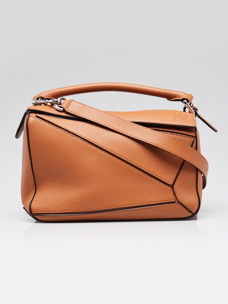 Loewe Tan Calfskin Leather Small Puzzle Bag | Yoogi's Closet