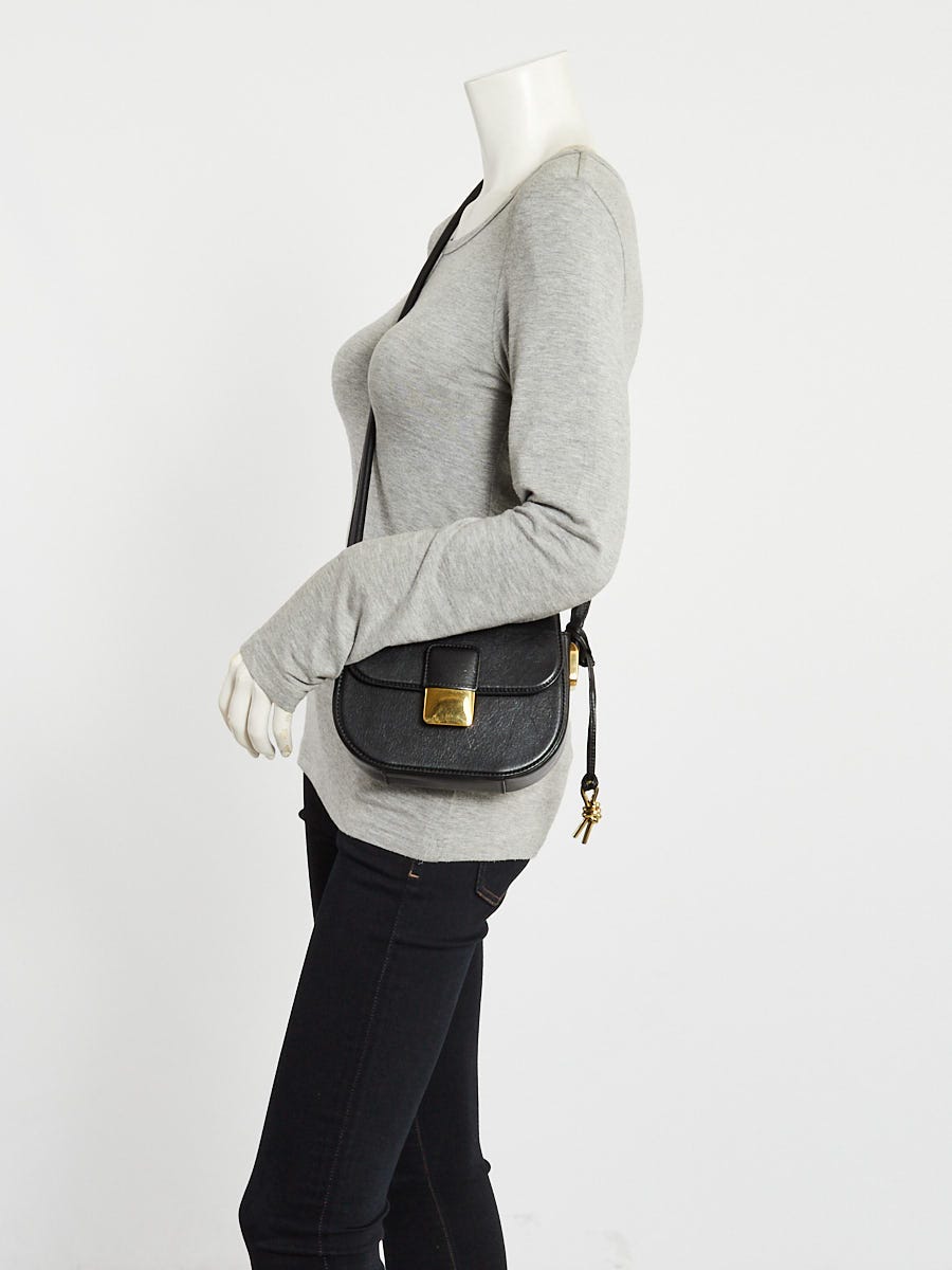 Bottega Veneta Black Leather Mini Desiree Shoulder Bag