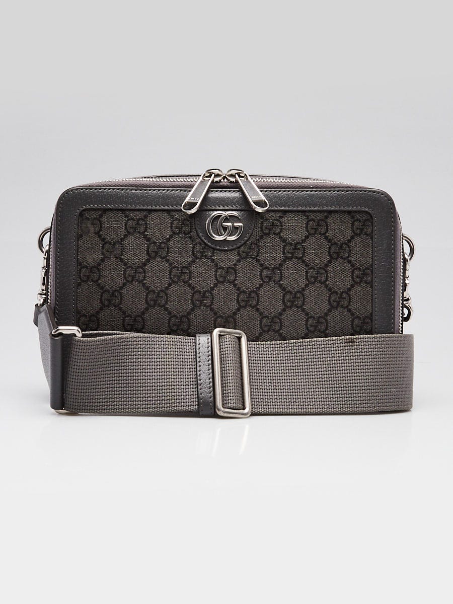 Gucci Grey GG Coated Canvas/Leather Ophidia Box Crossbody Bag