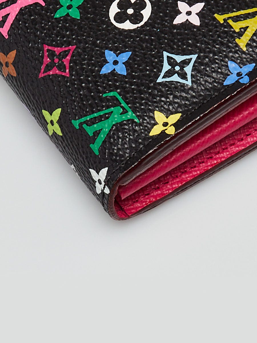 LOUIS VUITTON モノグラムミュール 39 Louis Vuitton Black Monogram Multicolore Sarah NM3 Wallet
