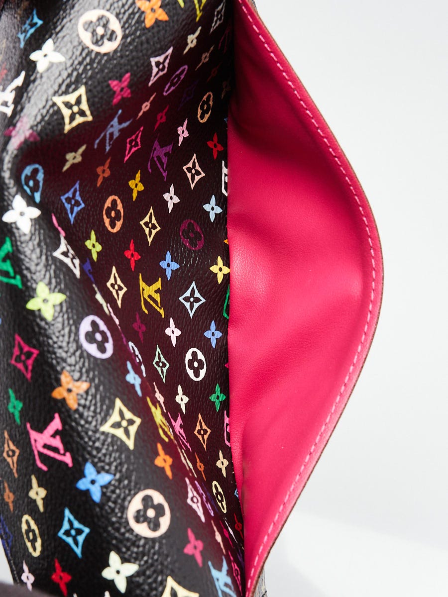 Louis Vuitton Black Monogram Multicolore Sarah NM3 Wallet
