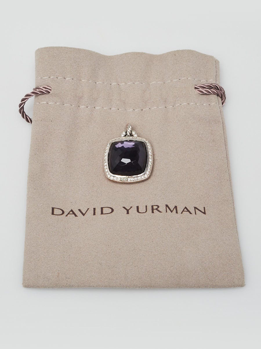David Yurman 17mm Black Orchid and Diamond Albion Enhancer