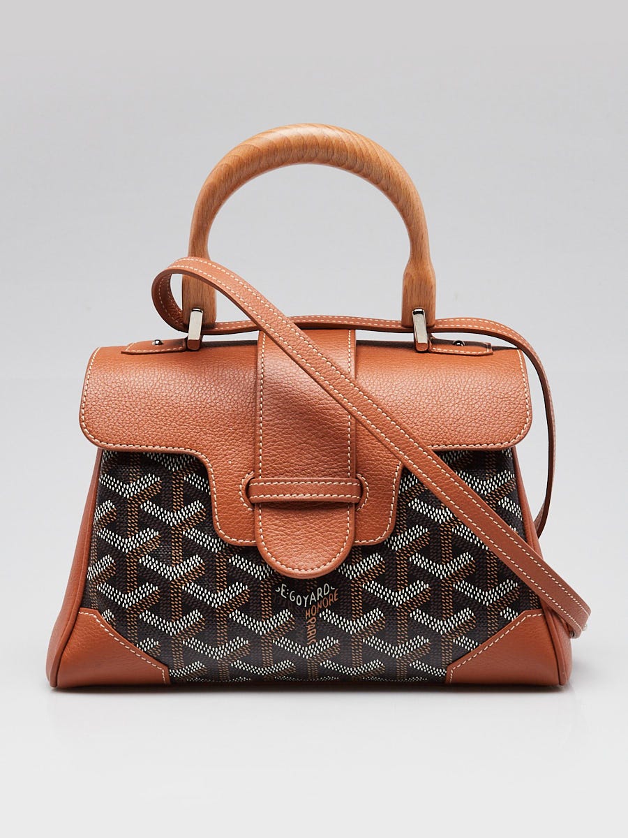 Goyard Black Chevron Print Coated Canvas St. Jeanne MM Bag
