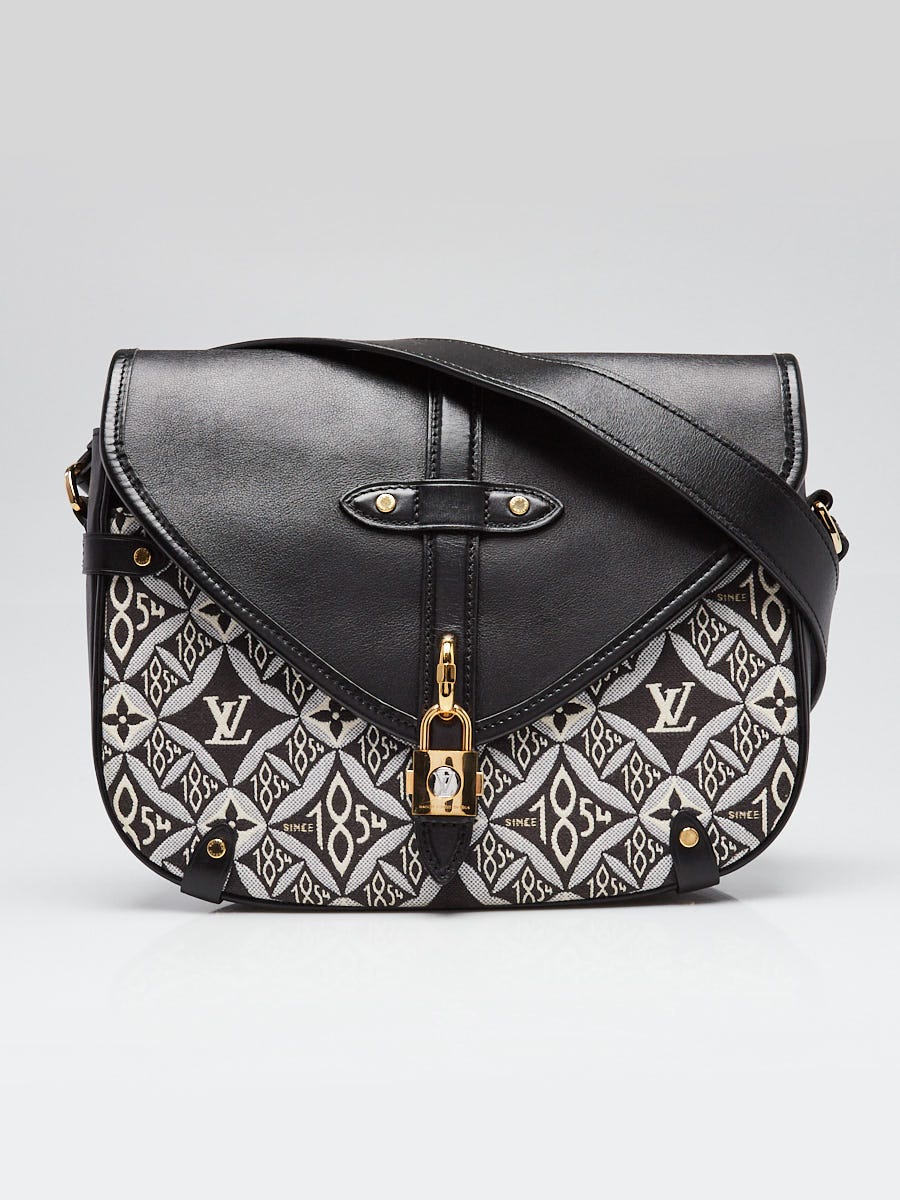 Louis Vuitton Black/White Canvas and Leather Since 1854 Neo Saumur
