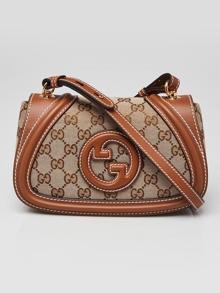 Gucci Beige/Ebony GG Supreme Canvas Blondie Mini Crossbody Bag