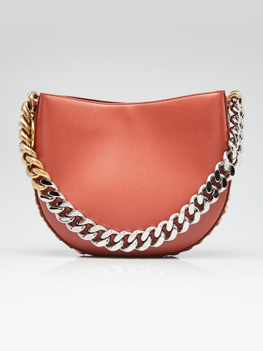 STELLA MCCARTNEY  ツートーンブレスレット Stella McCartney Orange Faux Leather Medium Frayme Shoulder Bag