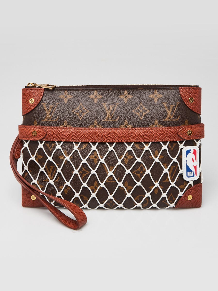 Louis Vuitton x NBA Monogram Canvas Net Flat Pochette Wristlet Bag