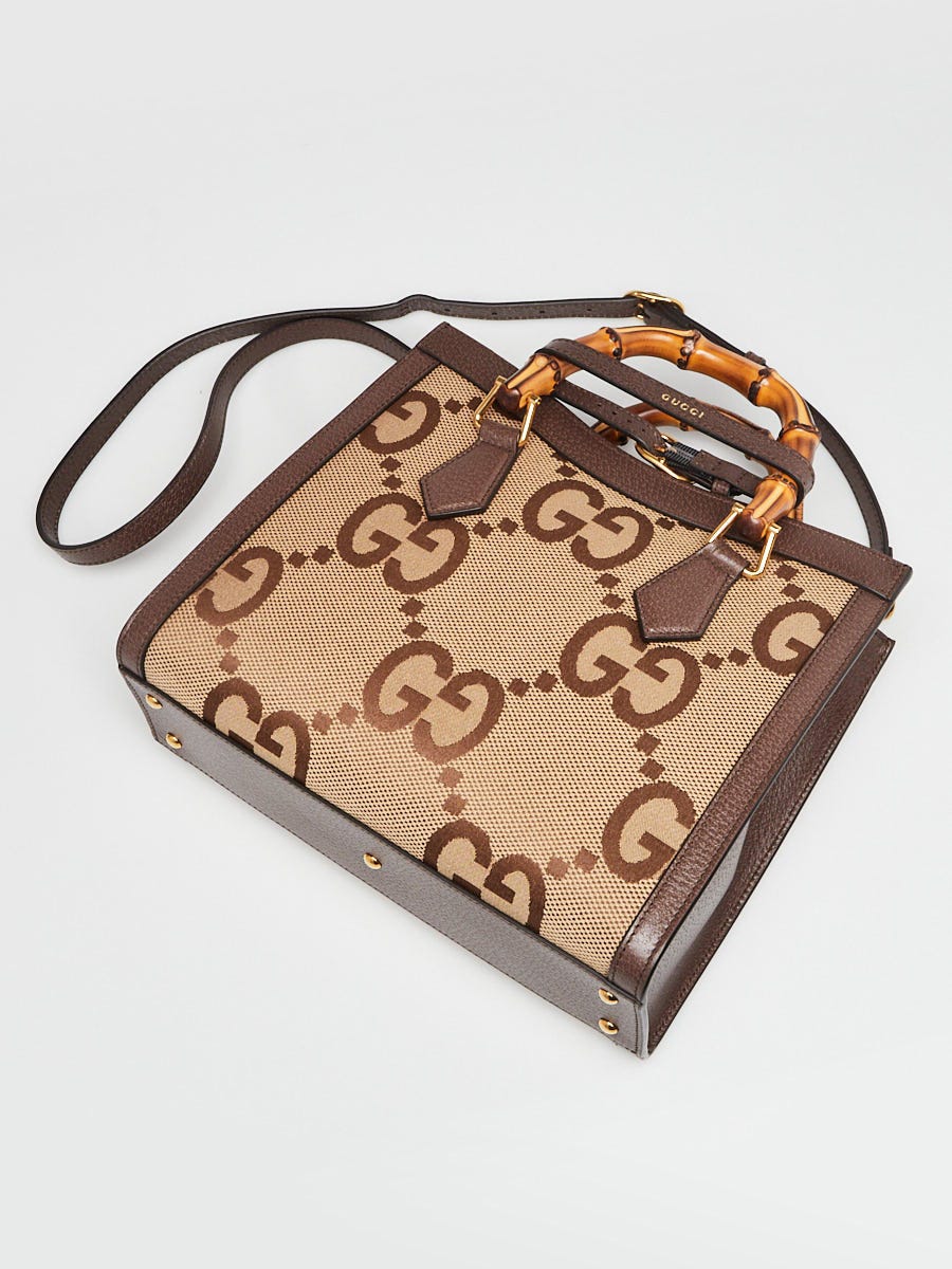 【訳あり】ブランド品（VUITTON GUCCIなど）まとめ7点（激安SALE） Gucci Beige/Ebony GG Jumbo Canvas/Leather Medium Diana Tote Bag