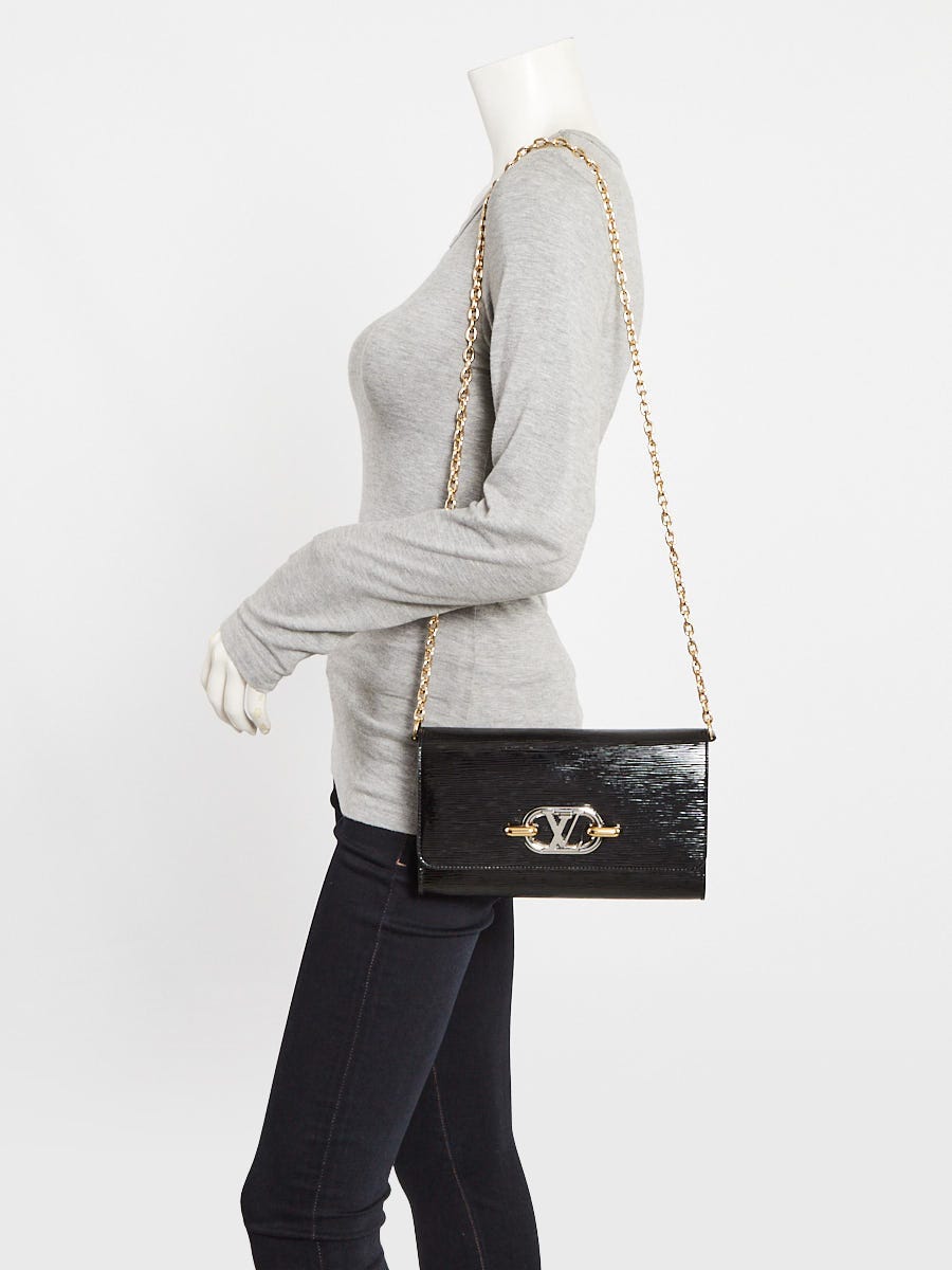 Louis Vuitton Black Electric Epi Leather Pochette Evening Bag
