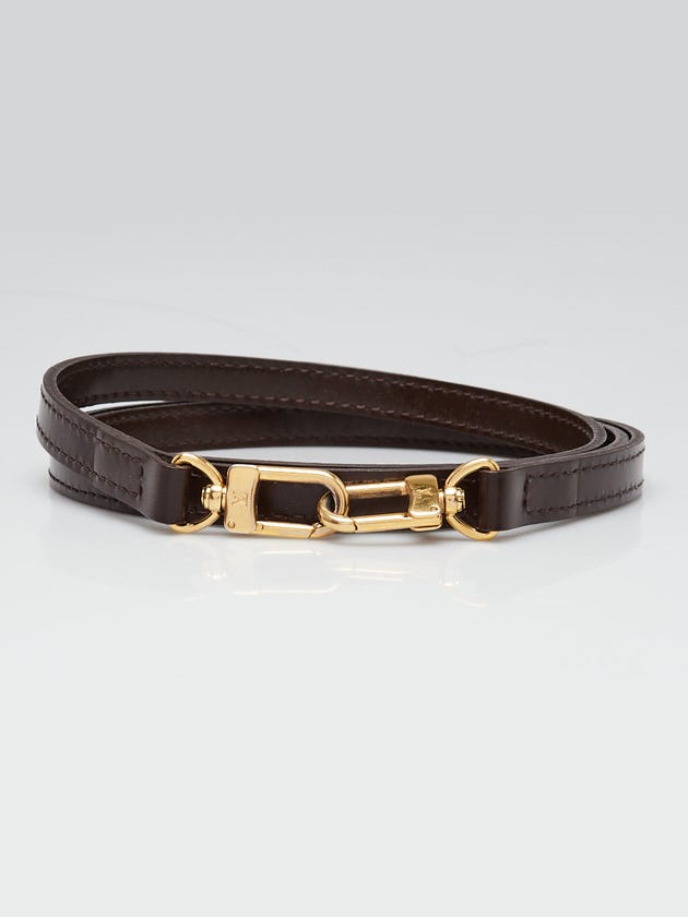 Louis Vuitton 12mm Ebene Smooth Leather Shoulder Strap