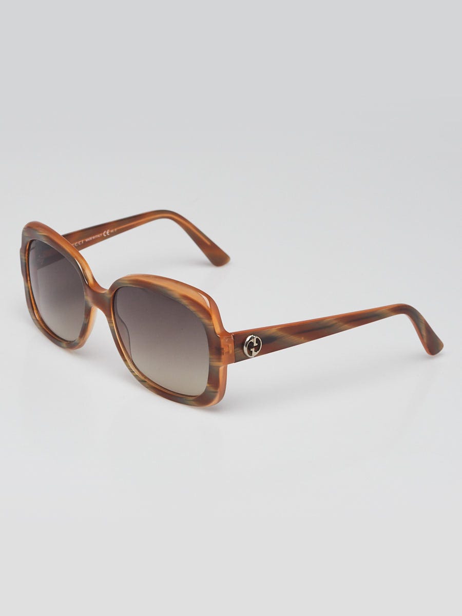 Gucci Brown Square Frame 1973 GG Sunglasses - 3190/S
