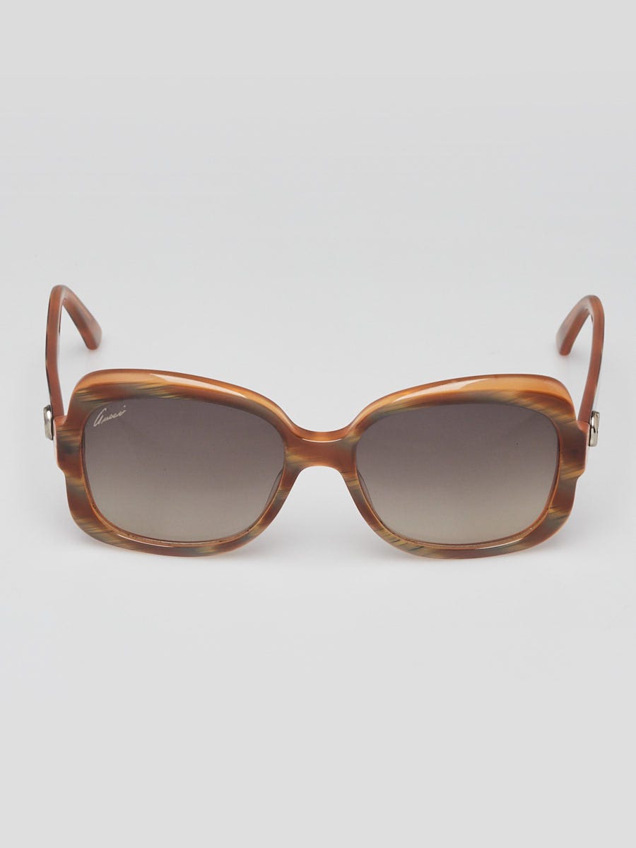 Gucci Brown Square Frame 1973 GG Sunglasses - 3190/S
