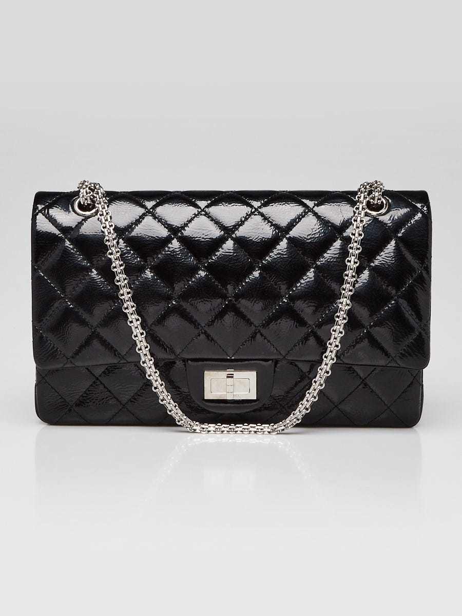 Chanel Black 2.55 Reissue Quilted Classic Patent Leather 227 Jumbo
