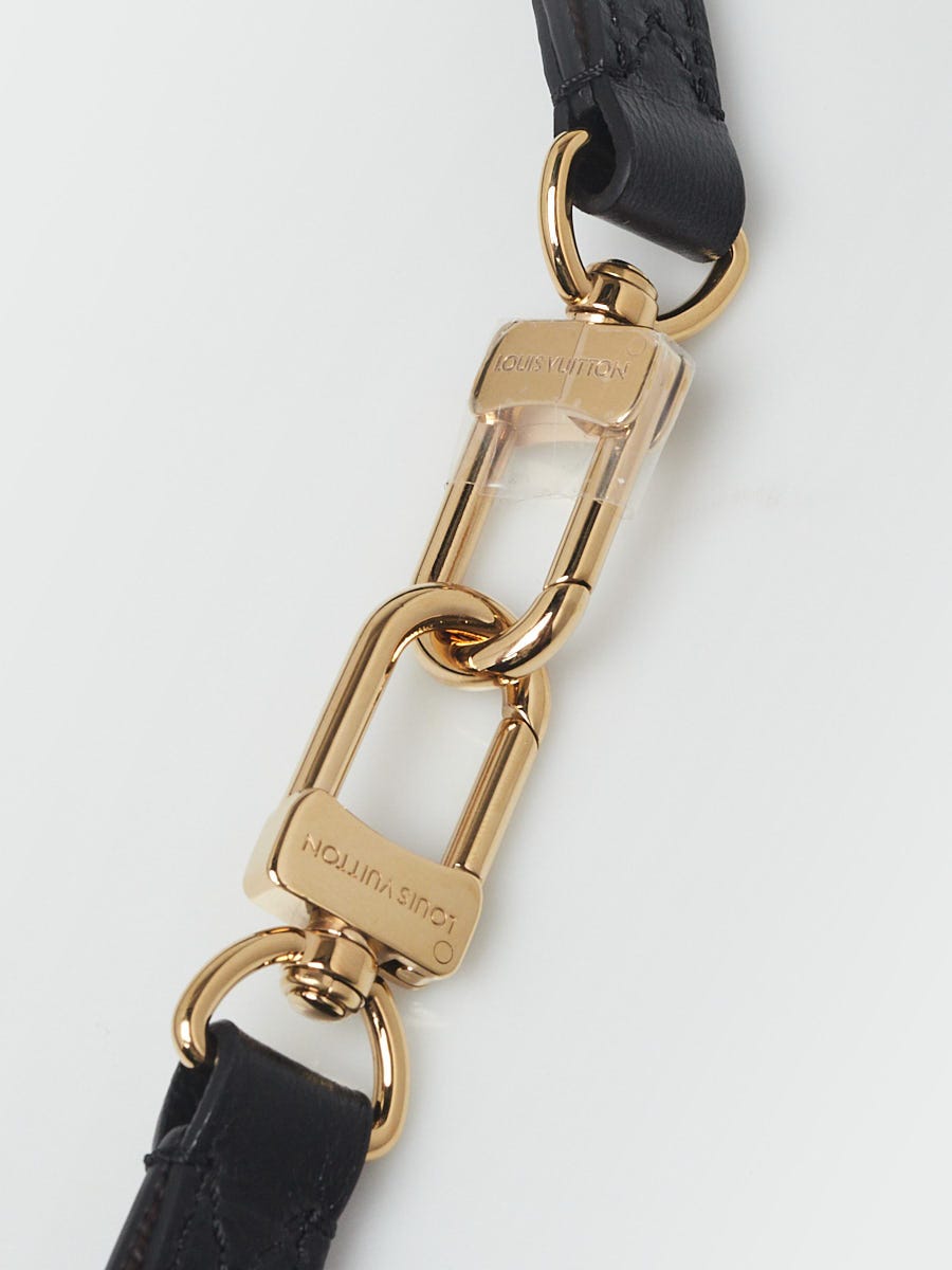 Louis Vuitton Monogram Canvas/Black Leather Reversible Shoulder Strap